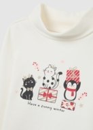 OVS t-krekls ar garām piedurknēm un augsto apkakli, cm, 002498256