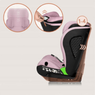 LIONELO autokrēsls NEAL I-SIZE, 100-150 cm., Pink lilac