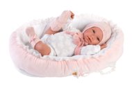 LLORENS raudošs mazulis Mimi Llorona ar mazuļa ligzdiņu 42cm, 74088