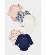 MOTHERCARE bodijs ar garām piedurknēm, 5 gab., CB354