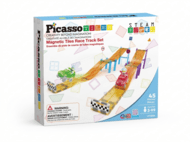 PICASSO TILES Magnētiskais konstruktors Racing Track komplekts 45 detaļas, PTR04