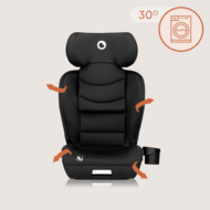 LIONELO autokrēsls NEAL I-SIZE, 100-150 cm., Black carbon