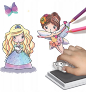 CRÉA LIGN' radošais zīmogu komplekts Princeses un fejas, CL98