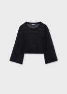 MAYORAL blūze ar garām piedurknēm un t-krekls bez piedurknēm, black, 6.161-67, cm