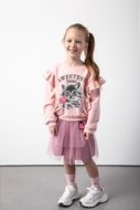 COCCODRILLO džemperis CRAFT PUNK GIRL KIDS, rozā, ZC5132101CGK-033-110, 110 cm
