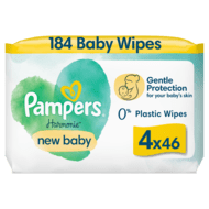 PAMPERS Mitrās salvetes Harmonie New Baby, 4x46, 184 gab, 81783718