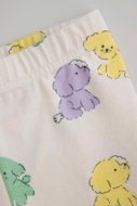 COCCODRILLO leggingi HAPPY PUPPY GIRL NEWBORN, krēmveida, ZC5122104HGN-002-086, 86 cm