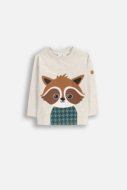 COCCODRILLO t-krekls FOREST FRIENDS BOY NEWBORN, pelēks, ZC5143101FBN-019-080, 80 cm
