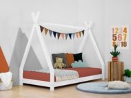 BENLEMI tipi formas bērnu gulta NAKANA, 90x200 cm., White, DO-0002/90X200-BIL