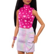 BARBIE Fashionistas lelle rozā zvaigžņu topiņā, HRH13
