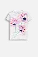 COCCODRILLO krekls ar īsām piedurknēm EVERYDAY GIRL C, balta, WC5143210VGC-001-152, 152 cm