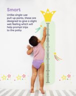 BAMBINO MIO atkārtoti lietojamas biksītes podiņmācībai 3-4 m., super strawberry, TP3-4SPR
