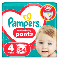 PAMPERS autiņbiksītes-biksītes Pants, 4 izmērs, 9-15kg, 214 vnt., 80894798