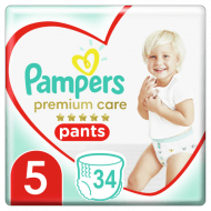 PAMPERS autiņbiksītes PC VP S5 34 gab 81750549