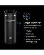 BABY BREZZA pārnēsājamais sildītājs, melns