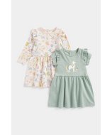 MOTHERCARE kleita ar garām piedurknēm un kleita ar īsam piedurknēm, FA851