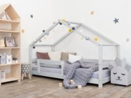 BENLEMI bērnu gulta-māja LUCKY, 90x160 cm., Light grey, 7893/90X160-SVS