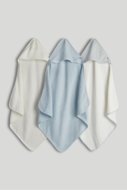 MOTHERCARE bērnu dvielis, 3 gab., zils, AU87801, 75x75 cm