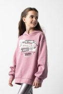 COCCODRILLO džemperis CRAFT PUNK GIRL JUNIOR, rozā, ZC5132601CGJ-033-134, 134 cm