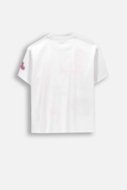 COCCODRILLO t-krekls ar īsam piedurknēm, balti, cm