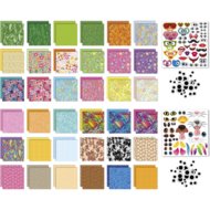 MOXY radošais komplekts "Origami ziedi/dzīvnieki", sortiments., 100096