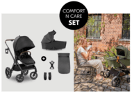 HAUCK universāls ratiņi COMFORT N CARE SET, Black, 165539