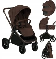 LIONELO universāls ratiņi MIKA PLUS 2IN1, Mocha mousse