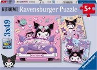 RAVENSBURGER PUZZLE puzle Kuromi, 3x49 gab., 12004332 4