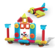 PICASSO TILES Magnētiskais konstruktors Hedgehog bloki 41 detaļa, PTB41