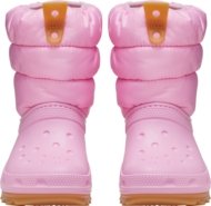 CROCS sniega zābaki, rozā, 207683-6XQ, 24 izmērs