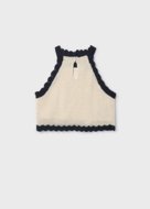 MAYORAL blūze bez piedurknēm, bone-black, 6.021-35, cm