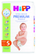 HiPP autiņbiksītes PREMIUM, 5 izmērs, 12-17 kg., 44 gab., DA92053