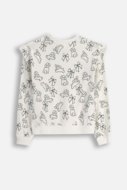 COCCODRILLO t-krekls FROSTING PUDDLE GIRL KIDS, krēmveida, cm