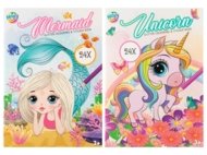 MOXY GLITTER krāsošanas un uzlīmju komplekts, 150091