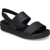 CROCS sandales BROOKLYN BACKSTRAP LOW melni, 212399-001 39,5 izmērs