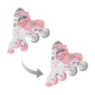 GLOBBER skrituļslidas Learning Skates 2 in 1, izmērs 30–33, pasteļrozā, 783-210