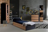 LITTLE SKY by KLUPŚ plaukts DALIA, Anthracite/Oak