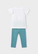 MAYORAL t-krekls ar īsam piedurknēm + legini, mint, 3.724-86, 122  cm