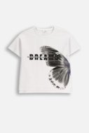 COCCODRILLO t-krekls RAVE GIRL JUNIOR, balts, cm