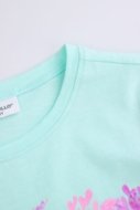 COCCODRILLO krekls ar īsām piedurknēm INSIDE OCEAN GIRL KIDS, zaļš, WC5143204IGK-031-122, 122 cm