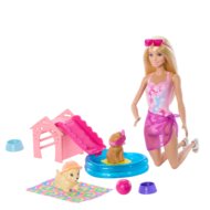 BARBIE Kucēnu ballīte pie baseina, JBF35