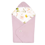 LIONELO auto sēdekļu pleds, Pink flower, LO-TRAVEL SWADDLE BLANKET
