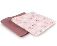 CANPOL BABIES autiņi muslīna BONJOUR PARIS, 0m+, 70x70 cm, 2 gab., pink, 26/901_pin