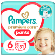 PAMPERS Premium autiņbiksītes 6.izmērs, 31gab., 81750550