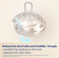 CANPOL BABIES knupis NATURAL SHAPE Anti-colic, ļoti lēns, 0m+, 2 gab., 21/750