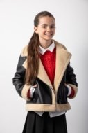 COCCODRILLO mēteļi OUTERWEAR GIRL JUNIOR, melns, ZC5153101OGJ-021-146, 146 cm
