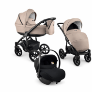 MILLI universālie ratiņi MOON 3in1, Beige, 5903357317263(carseat)