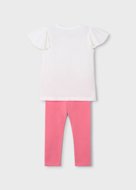 MAYORAL t-krekls ar īsam piedurknēm + legini, camellia, 3.724-87, 104  cm