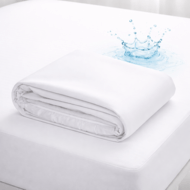 MIMINU ūdensnecaurlaidīgs palags ar gumiju, 140x70 cm., White