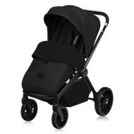 LIONELO universāls ratiņi MIKA PLUS 3in1, Black onyx